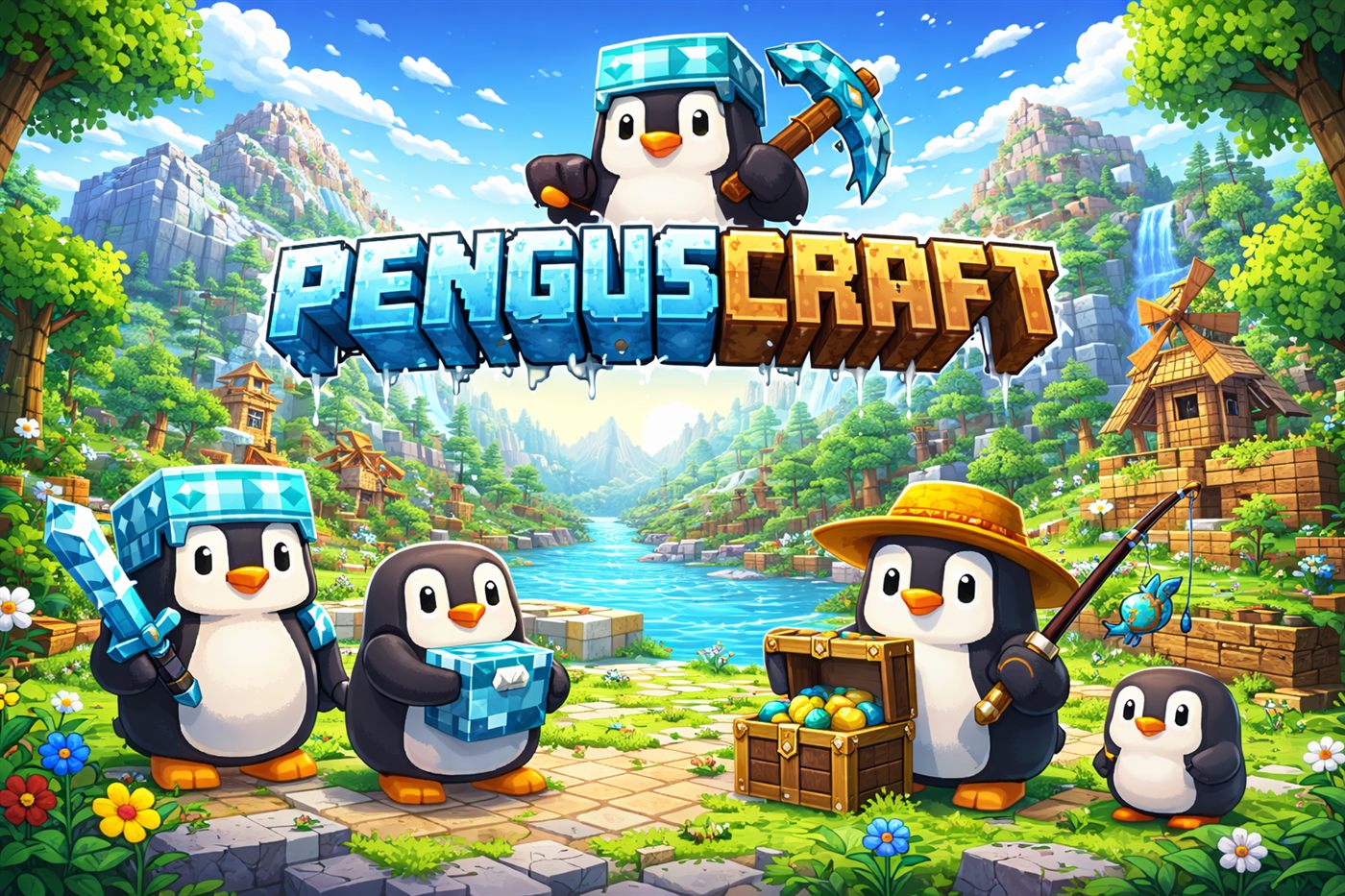 PengusCraft sunucusundan bir görünüm